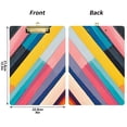 thumbnail image 5 of FORMRS Acrylic Clipboard with Low Profile Clip Standard A4 Letter Size, 12.5" x 9", Color Striped, 5 of 8