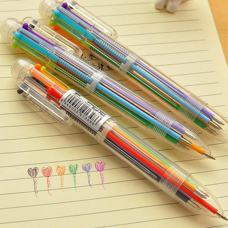 WNPXQNT 1pc 0.5mm Multi-Color 6 in 1 Color Ballpoint Pen Multi-Color in One  Easy to Use Office Supplies School Suitable for Students and U9I0 