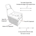 thumbnail image 4 of Greeniant Transportador de mascotas para coche, impermeable, plegable, para perro, gato, asiento, bolsa de viaje, vehículo, bolso para cachorro Suministros para perros gris claro, 4 of 8