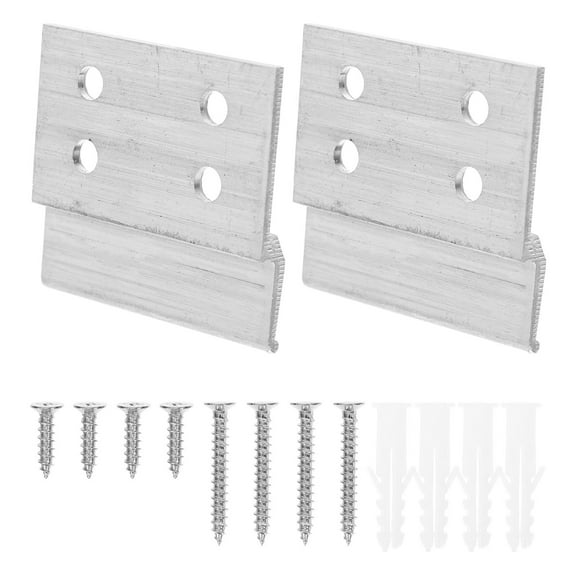 FRCOLOR 2pcs Picture Hanger French Cleat Heavy Duty Clips Wall Mounting Brackets For Hanging Panel