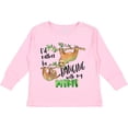 thumbnail image 3 of Inktastic Id Rather Be Hanging with my Mimi- Cute Sloths Boys or Girls Long Sleeve Toddler T-Shirt, 3 of 5
