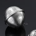 thumbnail image 4 of Tea Strainer Mesh Tea Filter Spice Ball with Chain 304 Stainless Steel Infuser L, 4 of 9
