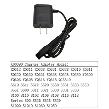 A00390 4.3v Shaver Charger Replacement Power Cord Adaptor For Shaver Charger A00390 S300 301 512 526 RQ310