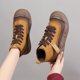 thumbnail image 5 of Teissuly Women's Retro Elastic Ankle Boots Fashion Flat Heel Round Toe Flat Heeled Frenum Shoes Teissuly WER202312145638, 5 of 8