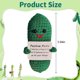 thumbnail image 5 of Apoyo Emocional, Mini Muñeca De Punto con Tarjeta Positiva, Regalos De Buena Suerte, Regalos Divertidos, Regalos Positivos, Abrazo De Bolsillo, Pepino De Lana Tejida para Regalo De Cumpleaños,, 5 of 5