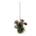 thumbnail image 1 of Adorno navideño de ardilla artificial para colgar, accesorio para motosierra, motores de jardín. Gris, 1 of 9