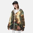 thumbnail image 3 of Fotbe Cute Kitten Water Lilies Chaqueta con Protección Solar UPF 50+ para Hombre y Mujer, Camisa con Capucha y Bolsillos-Small, 3 of 7
