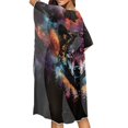 thumbnail image 2 of DISNIMO Womens Swimsuit Cover Up Forest Wolf Galaxy Print Kimono Cardigan Summer Bathing Suit Coverups Summer Casual Loose Bikini Cover up One Size, 2 of 6