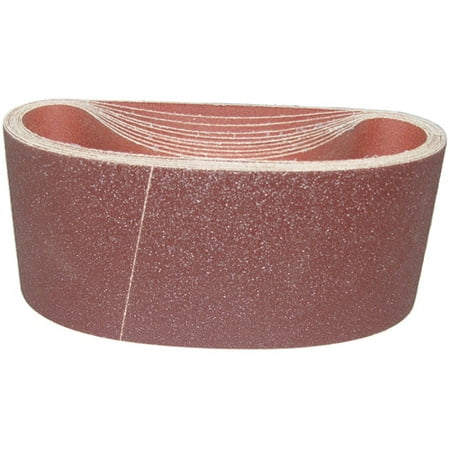 

Magnate K4X21.75S5 4 x 21-3/4 Open Coat Sanding Belt Aluminum Oxide - 50 Grit X Weight 10 Belts/Pkg Resin Bond Cloth Backings Open Coat