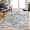 thumbnail image 3 of Garvee 9x12 Vintage Printed Area Rug Machine Washable Rug, Non Slip Non Shedding Rugs Low Pile Indoor Carpet for Living Room Bedroom Playroom Office, Gray, 3 of 8