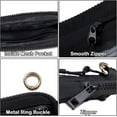 thumbnail image 5 of Wristlet Wallet for Women, Nylon Keychain Coin Purse Pouch Zippered Card Case With Id Window/Hand strap, 5 of 6