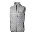 thumbnail image 2 of Men's Cutter & Buck Gray Pittsburgh Steelers Big & Tall Rainier PrimaLoft- Eco Insulated Full-Zip Puffer Vest, 2 of 3