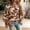 Brown, variant on Women's Old School Tattoo Graphic Tee Crew Neck Short Sleeve Regular Fit Casual Lightweight Summer Top