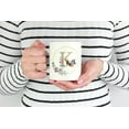 thumbnail image 2 of Personalized Floral Initial with Name White Ceramic Coffee & Tea Mug Cup (11oz), 2 of 3