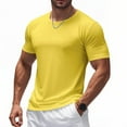 thumbnail image 4 of Kovlvoll Running Shirts for Men Lightweight Thin Mesh Breathable Comfy Crewneck Short Sleeve Workout Basic Tees Shirt, 4 of 7