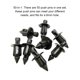 thumbnail image 4 of Speravity Clips de retención para guardabarros de coche, 50 piezas, remaches de sujeción para parachoques, Panel de puerta, protección contra Vehículos, repuestos y accesorios Mis 50 pcs Speravity CZ3972-00B, 4 of 6