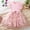 Pink, variant on Girls Flutter Sleeve Floral Embroidery Dress with Bowknot Kids Mesh Tulle Princess Gown Toddler Elegant Special Occasion Party Sundress Boutique Playwear for Little Girls 3-7 Years