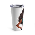 thumbnail image 3 of Glamour Queen 20oz White Tumbler with 'Please Don't Talk To Me' Logo for Stylish Beverage Enjoyment, 3 of 5