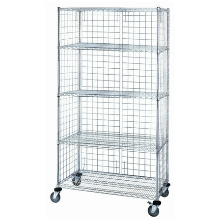 

21 Deep x 60 Wide x 80 High 5 Tier 3 Sided Wire Shelf Truck