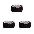 thumbnail image 2 of Qarigey Bolso de mano de moda y funcional para viajeros con estilo Bolsos de noche Embragues Monedero Conveniente Ligero Durable negro Pavo Type1 NO1, 2 of 6