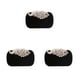 thumbnail image 1 of Sonducket Bolso ligero y moderno para accesorios elegantes para el día a día, bolsos de mano, bolso de mano, práctico pavo real blanco y negro Type1 NO1, 1 of 6