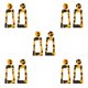 thumbnail image 1 of Sonducket 1 par de pendientes cuadrados con estampado de leopardo, joyería exagerada colorida, accesorio de moda, regalos para mujeres, estampado de Estampado de leopardo 5piezas Sonducket CBP234326, 1 of 6