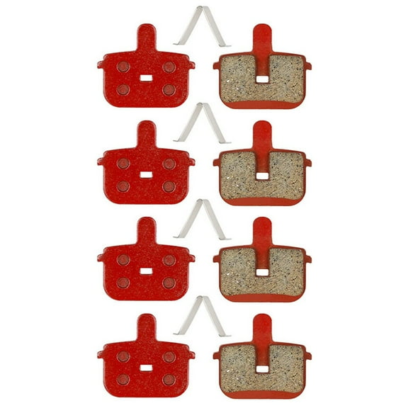 4 Pair For Semi Metal Disc Brake Pad For Kugoo- G-Booster Electric Scooter Red / Orange / Gold Lightweight Accessories
