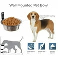 thumbnail image 5 of Pet Food Bowl Wall Mounted Dog Bowl Elevated Pet Feeding Bowls Container Stainless Steel Pet Cat Water Feeder Bowls Dog Supplies, 5 of 8