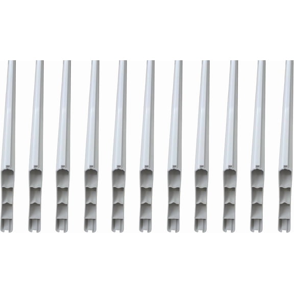 JSP Vinyl Privacy Fence Pickets, Tongue and Groove, 6.3W x 62.25L inches, White (11)