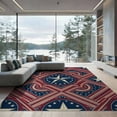 thumbnail image 2 of ODIKA 6'x9' Washable Area Rug Non-Slip, Easy Care, Patriotic July Fourth Striped Stars Halloween Plaid Independence for Family Room, Living Mater Bedroom, 2 of 7