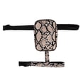 thumbnail image 3 of Arnés de muslo para mujer Sailing Bolsa de pierna de cuero PU resistente al agua gran capacidad estable arnés de muslo Bolso de pierna para uso diario al aire libre diseño de serpiente, 3 of 10