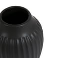 thumbnail image 6 of Better Homes & Gardens 7.5" Ribbed Matte Black Ceramic Curved Vase, 6 of 11