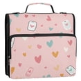 thumbnail image 5 of FORMRS Zipper Binder with Shoulder Strap 2-inch Ring 500 Sheet Capacity File Bag, Love in The Air, 5 of 5