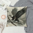 thumbnail image 2 of Orinice Eagle Graphic Decorative Throw Pillow Cover for Home Sofa Couch Bed - 1PC, Car Bedroom, Men, Women, Boys, Girls 20x20in, 2 of 5