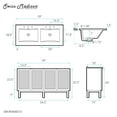 thumbnail image 2 of Swiss Madison SM-BV666D-3 Classe 60" Free Standing Double Basin Vanity Set - Golden Oak /, 2 of 6