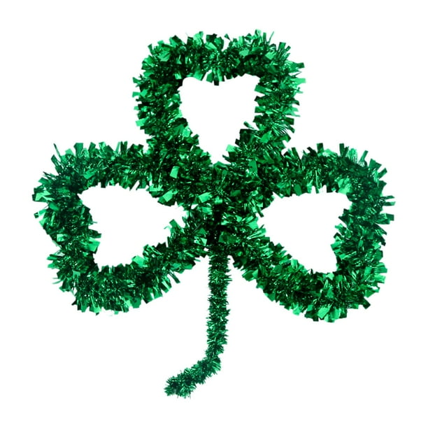 Guirnaldas colgantes de alambre para el Día de San Patricio, para decorar ventanas del hogar y festividades. estilo c