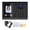 Black EU Plug, variant on Xirurus Intelligent Attendance Machine Face Fingerprint Password Recognition Biometric Time Clock for Employees with Voice Broadcast, UK Plug (7.24 inches / 18.4 cm)