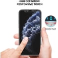 thumbnail image 3 of Mignova [Camera Armor] iPhone 11 Pro Screen Protector Glass, Front & Back 9H Hardness Tempered Glass Screen Protector [Titanium Edge] Anti-Scratch 0.26mm HD for iPhone 11 Pro 5.8 Inch(Black), 3 of 7