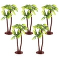 thumbnail image 1 of Milisten 5Pcs Plastic Coconut Palm Tree Miniature Plant Pots Bonsai Craft Micro Landscape DIY Decor, 1 of 5