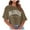 Khaki, variant on Fznquz Casual Women's Plus Size Tops Sexy Blue Elbow Length T Shirts Graphic Crop Crew Neck Womens Blouses