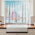 thumbnail image 2 of Ambesonne Multi Kitchen Curtains, European Cities Landmarks, 55"x39", Multicolor, 2 of 3