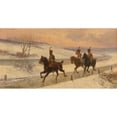 thumbnail image 2 of Jan Van Chelminski 24x14 Black Ornate Framed Double Matted Museum Art Print Titled: Napoleon's Cavalry, 2 of 5