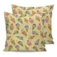 thumbnail image 7 of Outdoor Throw Pillow Cover Summer Ice-cream Seamless Cake Waterproof Cushion Covers 2 Pack Cherries Sweet Dessert Pillow Cases Home Decoration for Patio Garden Couch Sofa, 7 of 7