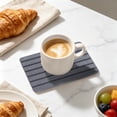 thumbnail image 6 of Diatomite Coaster Pad 21x10cm Absorbent Heat Resistant Quick Dry Striped Design for Dining Table and Kitchen, 6 of 6