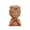 Brown, variant on Face Planter Pot with Heart Hands, Resin Head Planter for Indoor Plants, Cute Succulent Pots with Drainage Hole, Gardening Gifts for Women Mom Teacher, 4.8" Home Decor (White)