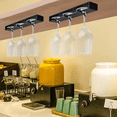 thumbnail image 5 of Wine Glass Holder, Wine Glass Rack 2 Pack, No Drilling Wine Glass Holder Under Cabinet, Hanging Stemware Rack Organizer, 5 of 8