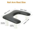 thumbnail image 5 of Unique Bargains Nail Arm Rest with Height Adjustment U Shaped Manicure Hand Rest Detachable Arm Rest for Nail Tech for Salons or Home Use Black, 5 of 8