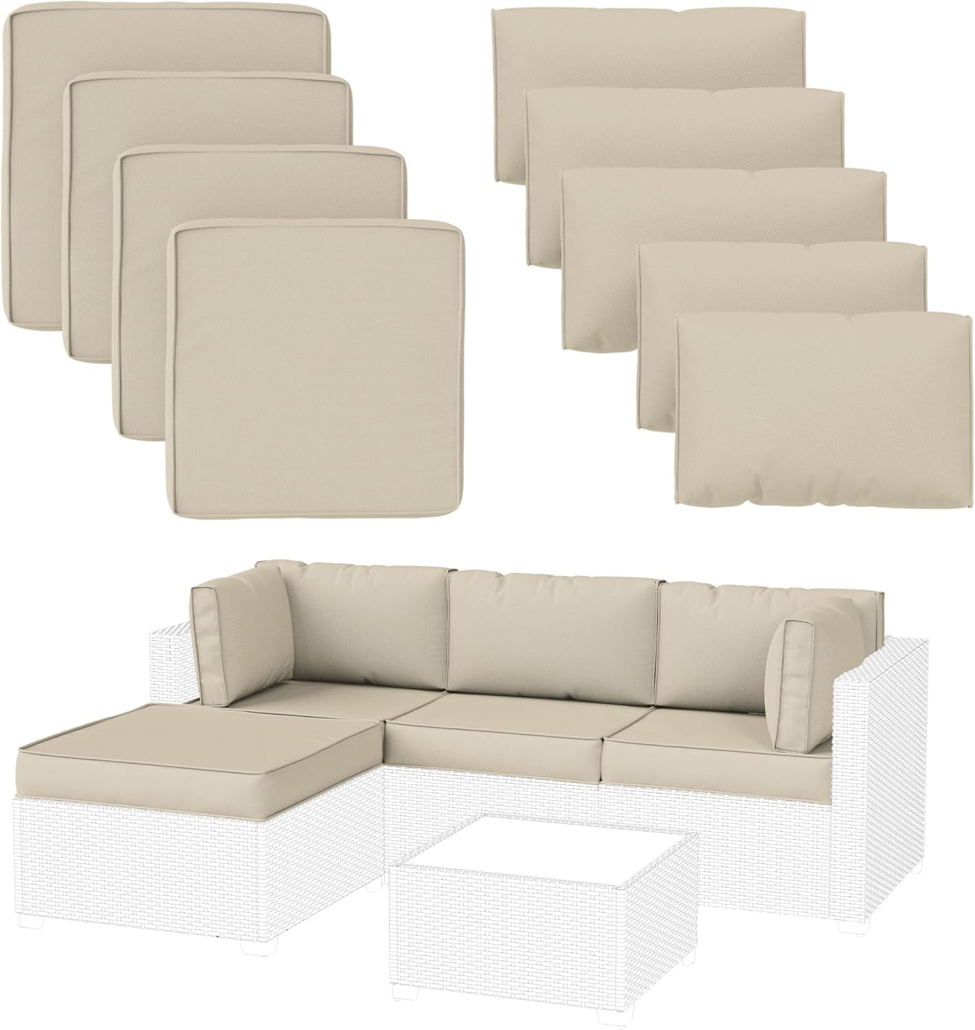 Cushion Covers Solleron Sectional FRÖSÖN Cover For Seat Cushion