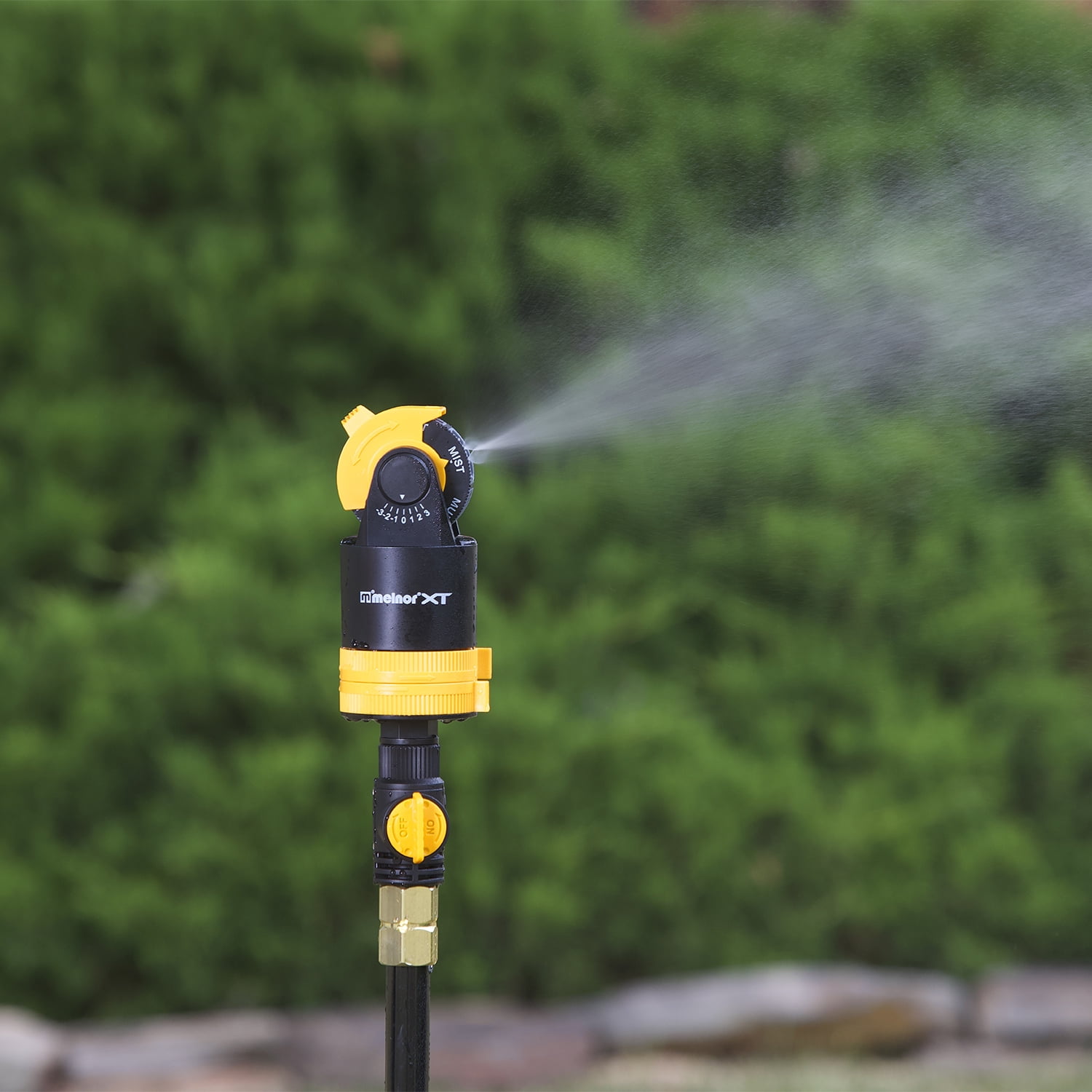 Melnor 6 Pattern Turbo Rotary Sprinkler with Flow Control on Tripod