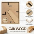 thumbnail image 4 of 8x10 Picture Frame Set of 2, USA-Sourced Oak Wood Photo Frame with Tempered Glass, Handcrafted Rounded Corner 8 x 10 Wooden Frame Matted to 5x7 Photos, Wall or Tabletop Display, 4 of 6